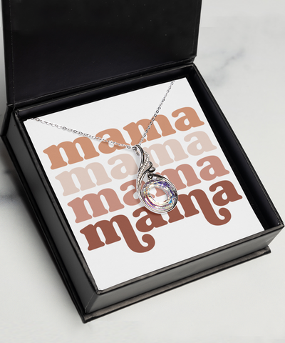 Mama Necklace New Mom Necklace Mommy Necklace Gift Sterling Silver Phoenix Rising for Mother's Day