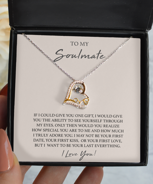 To My Soulmate Necklace Gift for Soulmate Gift for Wife Gift for Girlfriend