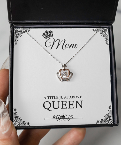 Mama Necklace Mommy Necklace Mom a Title Just Above Queen Jewelry Gift Box for Mother's Day
