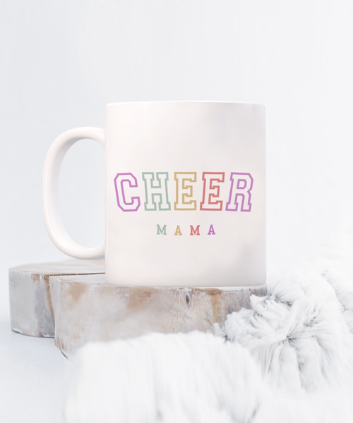 Cheer Mama, Cheer Mom Gift, Cheer Mom Mug, Mother's Day, Gift for Mom, Cheer Coach Gift, Coffee Cup