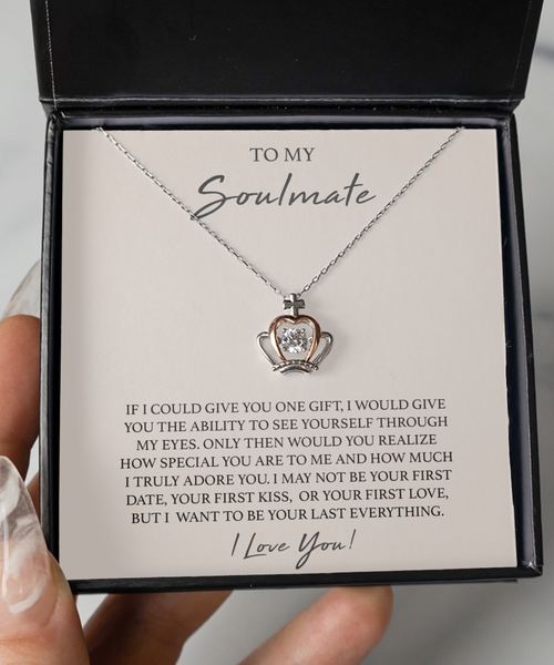 To My Soulmate Necklace Gift for Soulmate Gift for Wife Gift for Girlfriend Gift Set