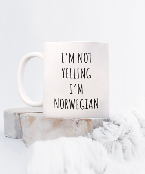 Norway Mug I'm Not Yelling I'm Norwegian Coffee Cup Norway Gift