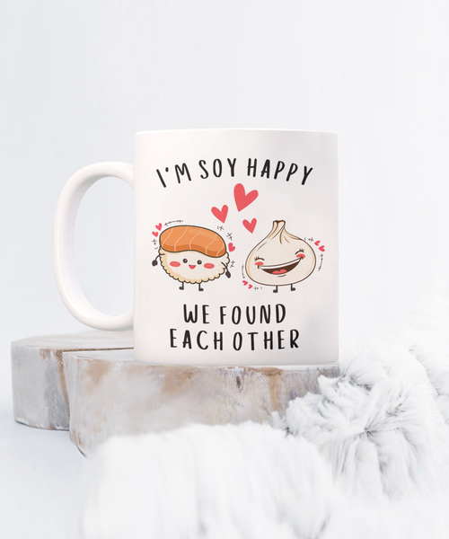 Anniversary Gift, Dating Anniversary, Newlywed Mug, 5th Anniversary, 10th Anniversary, 25th Anniversary, Girlfriend Gift, Sushi Gift, Sushi Gifts, Kawaii Mug