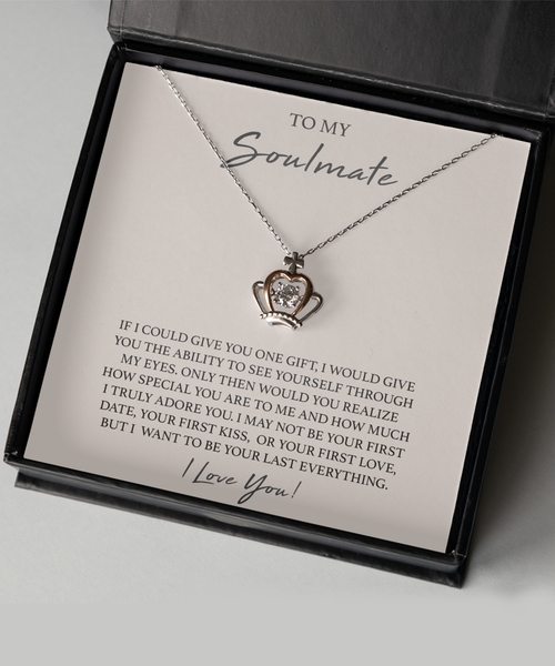 To My Soulmate Necklace Gift for Soulmate Gift for Wife Gift for Girlfriend Gift Set