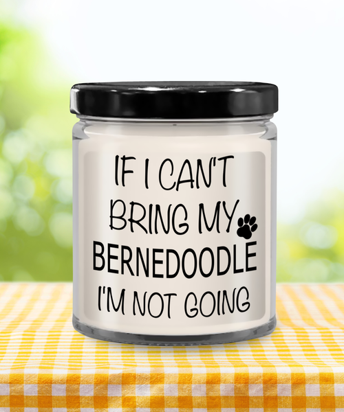 Bernedoodle Gifts, Bernedoodle Gift, Bernedoodle Candle 9 oz Vanilla Scented Soy Wax Candle