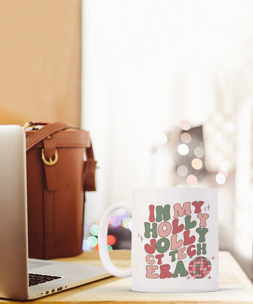 CT Tech Gift, Rad Tech Mug, Cat Scan, Ct Scan, Computed Tomography, Radiology Gift, Holly Jolly Era, Coffee Cup