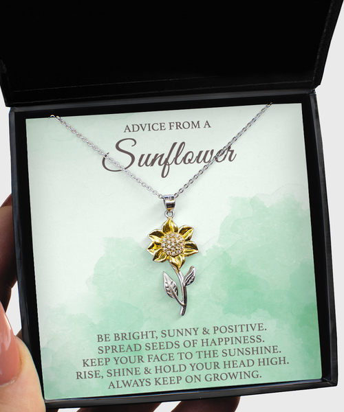 Gratitude Gift Bestie Gift Soul Sister Gift Friendship Gift for Her Sunflower Gifts Necklace Message Card Gift Box Jewelry