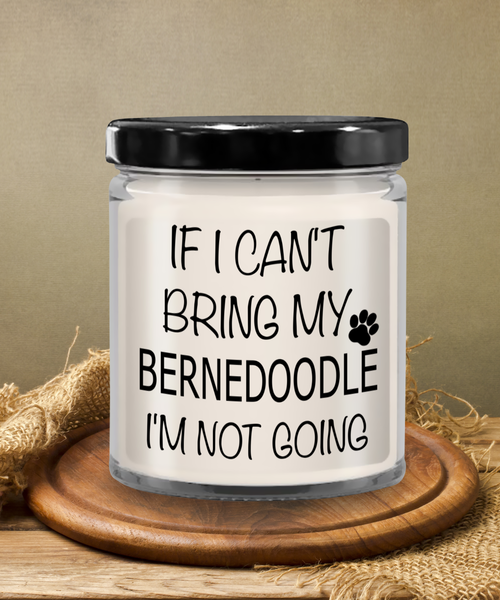 Bernedoodle Gifts, Bernedoodle Gift, Bernedoodle Candle 9 oz Vanilla Scented Soy Wax Candle