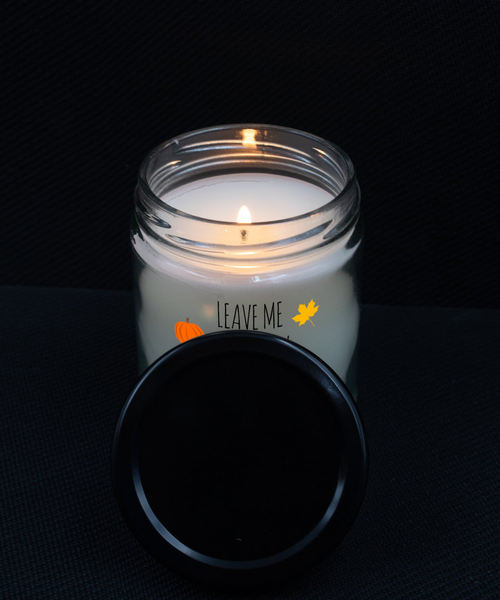 Leave Me Alone I'm Busy Doing Fall Stuff Candle 9 oz Vanilla Scented Soy Wax Blend Candles Funny Gift