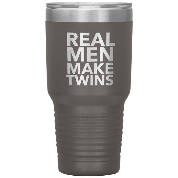 Real Men Make Twins Tumbler Travel Coffee Cup 30oz BPA Free
