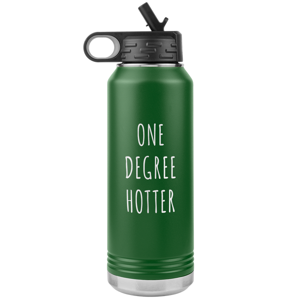 One Degree Hotter College Graduation Gift Graduate School PhD Insulated Water Bottle Tumbler 32oz BPA Free