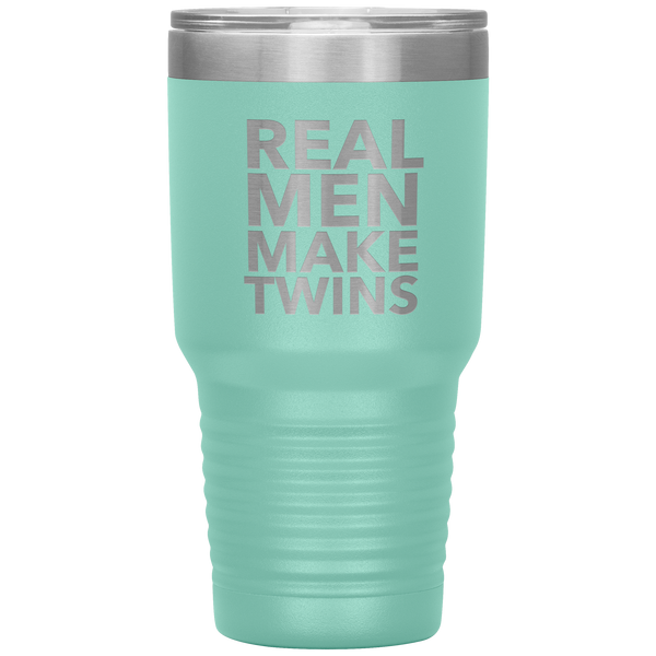 Real Men Make Twins Tumbler Travel Coffee Cup 30oz BPA Free
