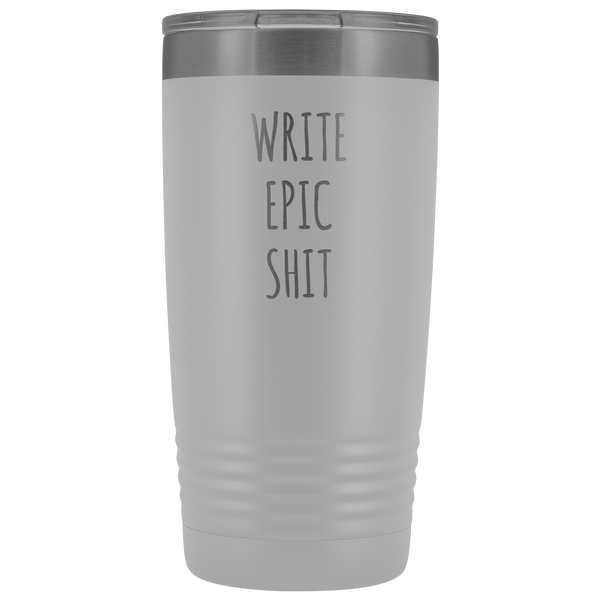 Funny Gifts for Writers Author Tumbler Insulated Hot Cold Travel Coffee Cup 20oz BPA Free