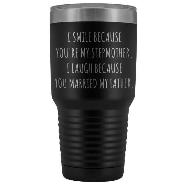 Stepmom Mug Step Mom Gifts Stepmother Gift for Step-Mom Present for Stepparent Mother's Day Funny Tumbler Insulated Hot Cold Travel Coffee Cup 30oz BPA Free