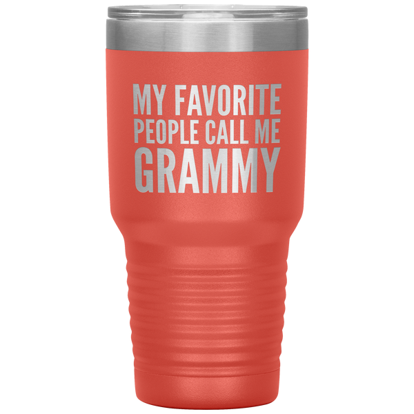 My Favorite People Call Me Grammy Tumbler Travel Coffee Cup 30oz BPA Free