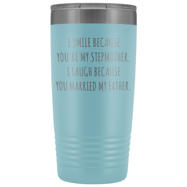 Stepmom Mug Step Mom Gifts Stepmother for Step Mom Present Stepparent Mother's Day Funny Tumbler Insulated Travel Coffee Cup 20oz BPA Free