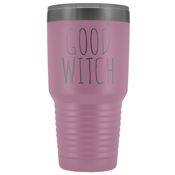 Good Witch Tumbler Funny Fall Halloween Gifts for Friends Metal Mug Insulated Hot Cold Travel Coffee Cup 30oz BPA Free
