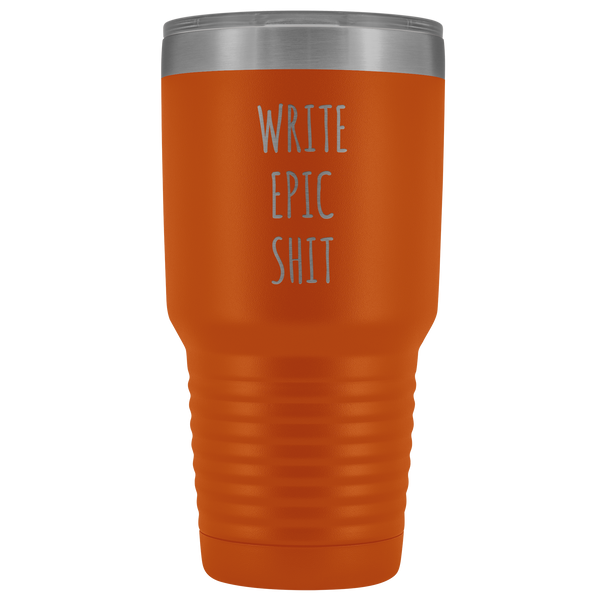 Funny Gifts for Writers Author Tumbler Insulated Hot Cold Travel Coffee Cup 30oz BPA Free