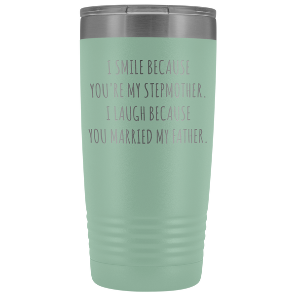 Stepmom Mug Step Mom Gifts Stepmother for Step Mom Present Stepparent Mother's Day Funny Tumbler Insulated Travel Coffee Cup 20oz BPA Free