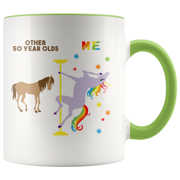 Pole Dancing Unicorn Mug 50th Birthday Gift For Women 50 And Fabulous Mug Birthday Gifts 50th Bday Gift_result