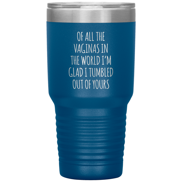 Funny Mother's Day Tumbler Of All the Vaginas in the World Tumbler Travel Coffee Cup BPA Free