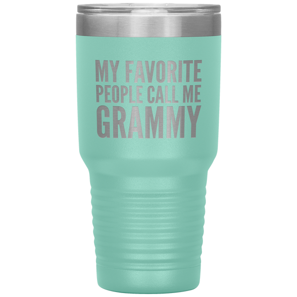 My Favorite People Call Me Grammy Tumbler Travel Coffee Cup 30oz BPA Free