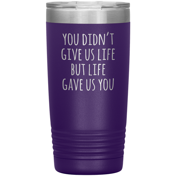 Stepmom Gift Idea for Stepmother Adoptive Mom Mother's Day Present From Us Stemless Insulated Tumbler Hot Cold BPA Free 20oz Travel Coffee Cup