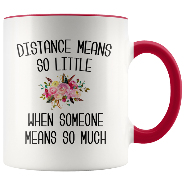 Long Distance Mug Long Distance Relationship Mothers Day Mug Mother and Daughter Moving Far Away Parent Floral Coffee Cup