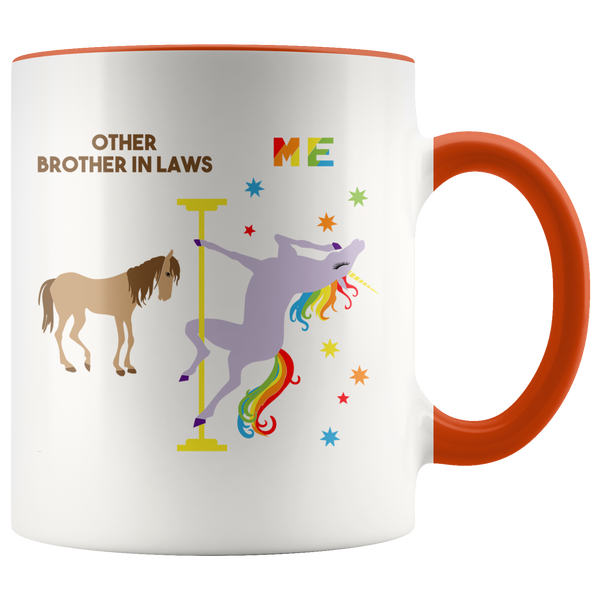 Funny Brother in Law Gift Brother in Law Mug Best Brother in Law Other Brother in Laws Coffee Cup Pole Dancing Unicorn
