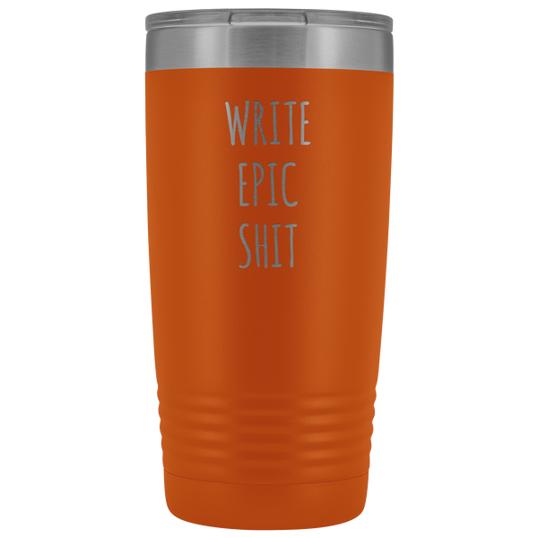 Funny Gifts for Writers Author Tumbler Insulated Hot Cold Travel Coffee Cup 20oz BPA Free