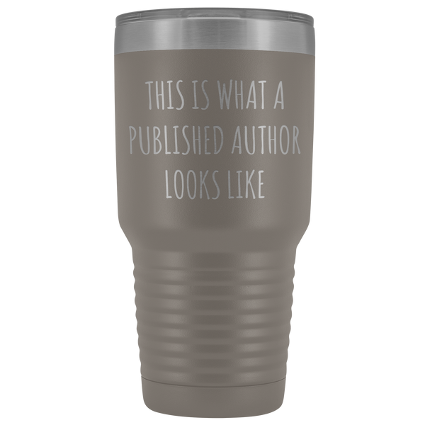 Author Gifts This is What a Published Author Looks Like Metal Mug Double Wall Vacuum Insulated Hot Cold Travel Cup 30oz BPA Free-Cute But Rude