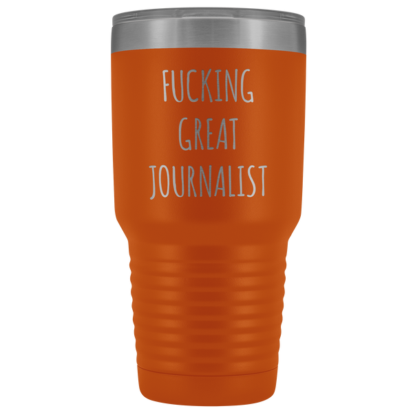 Journalism Major Gifts Great Journalist Tumbler Funny Mug Insulated Hot Cold Travel Coffee Cup 30oz BPA Free