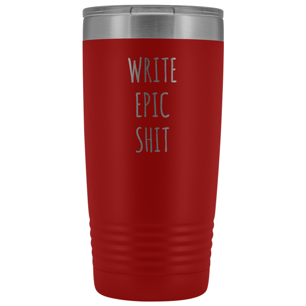 Funny Gifts for Writers Author Tumbler Insulated Hot Cold Travel Coffee Cup 20oz BPA Free