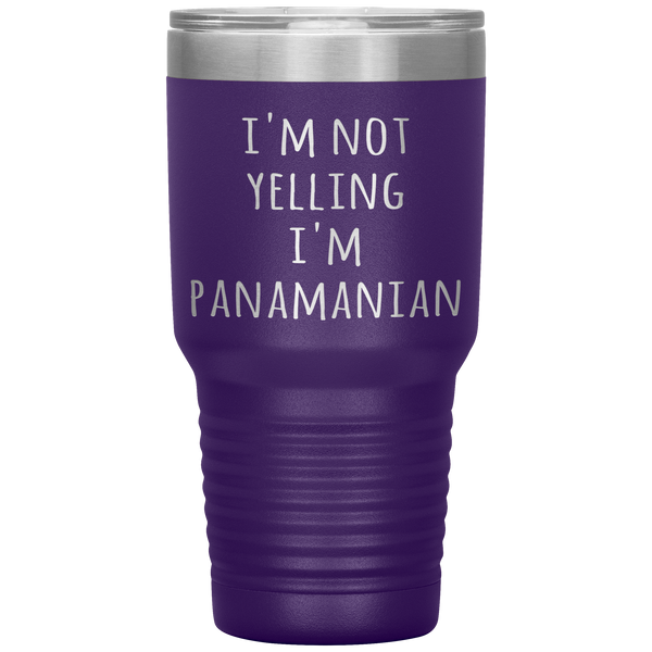 Panama Tumbler I'm Not Yelling I'm Panamanian Funny Gift Travel Coffee Cup 30oz BPA Free