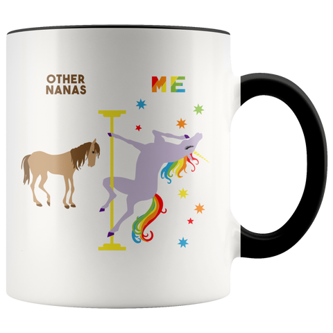 Nana Gift for Nanas Mug Christmas Gift for Grandma Gift for Grandma Gift for Grandmother Gift Grandma Coffee Cup Pole Dancing Unicorn