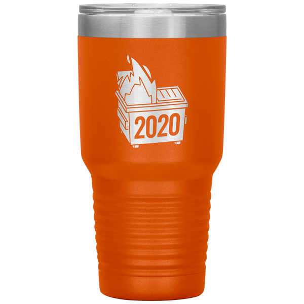2020 Dumpster Fire Worst Year Ever One Star Dumpster Tumbler Travel Coffee Cup 30oz BPA Free