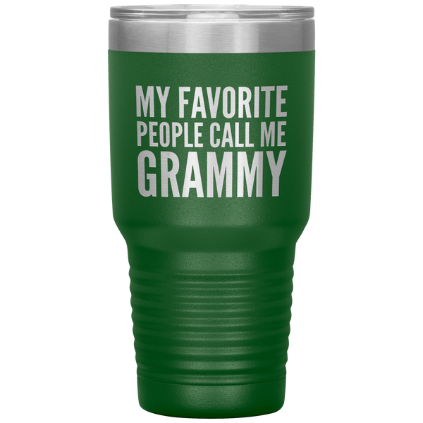 My Favorite People Call Me Grammy Tumbler Travel Coffee Cup 30oz BPA Free