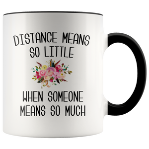 Long Distance Mug Long Distance Relationship Mothers Day Mug Mother and Daughter Moving Far Away Parent Floral Coffee Cup