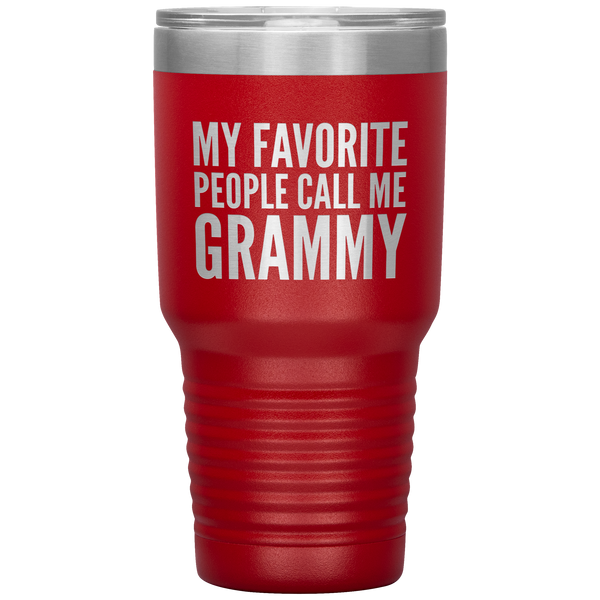 My Favorite People Call Me Grammy Tumbler Travel Coffee Cup 30oz BPA Free