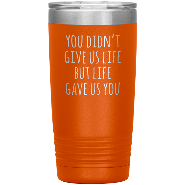 Stepmom Gift Idea for Stepmother Adoptive Mom Mother's Day Present From Us Stemless Insulated Tumbler Hot Cold BPA Free 20oz Travel Coffee Cup