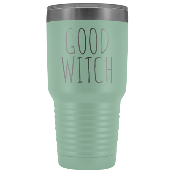 Good Witch Tumbler Funny Fall Halloween Gifts for Friends Metal Mug Insulated Hot Cold Travel Coffee Cup 30oz BPA Free