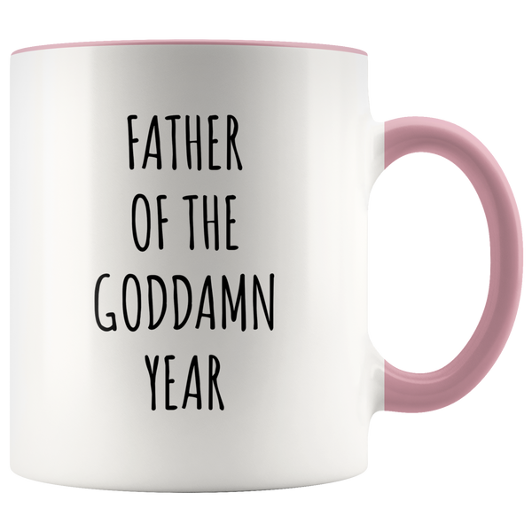 Father of the Goddamn Year Mug Accent Coffee Cup