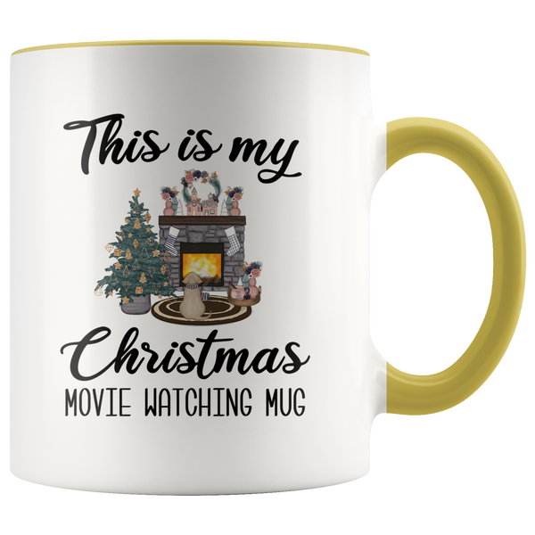 This is My Christmas Movie Watching Mug Christmas Coffee Cup Cute Holiday Mug