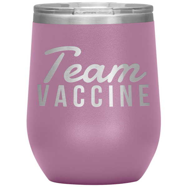 Funny Nurse Tumbler Team Vaccine Stemless Insulated Travel Wine Cup BPA Free 12oz