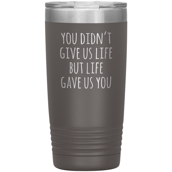 Stepmom Gift Idea for Stepmother Adoptive Mom Mother's Day Present From Us Stemless Insulated Tumbler Hot Cold BPA Free 20oz Travel Coffee Cup