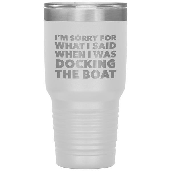 Boating Gifts Funny Boater Tumbler for a Boat Owner Travel Coffee Cup 30oz BPA Free