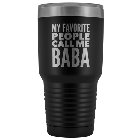 Baba Tumbler Gifts for Babas Metal Mug Double Wall Vacuum Insulated Hot Cold Travel Cup 30oz BPA Free