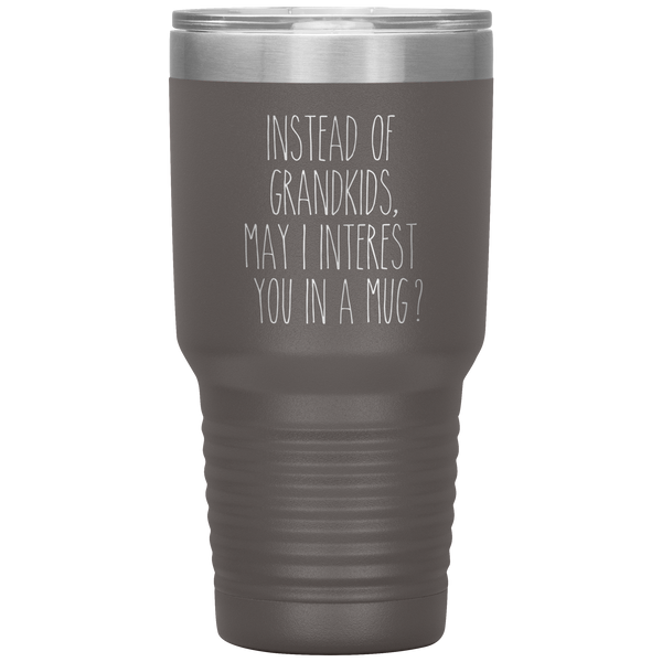 Instead of Grandkids May I Interest You in a Mug Tumbler Travel Coffee Cup 30oz BPA Free