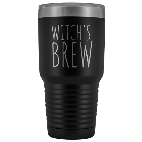 Witch's Brew Tumbler Funny Fall Halloween Gifts for Friends Metal Mug Insulated Hot Cold Travel Coffee Cup 30oz BPA Free