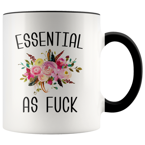 Essential Worker Mug Essential Employee Gift Essential As Fuck Mug Funny Accent Coffee Cup Gift For Nurse Essential AF…